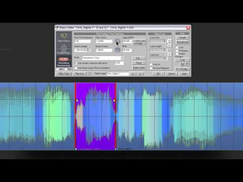 Samplitude : The Object Editor a Guided Tour 18:Elastic Audio