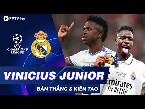 VINICIUS JUNIOR - TỔNG HỢP BÀN THẮNG & KIẾN TẠO | CẦU THỦ TRẺ XUẤT SẮC NHẤT CHAMPIONS LEAGUE 2021/22