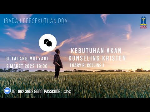 "Kebutuhan Akan Konseling Kristen," Tatang Mulyadi