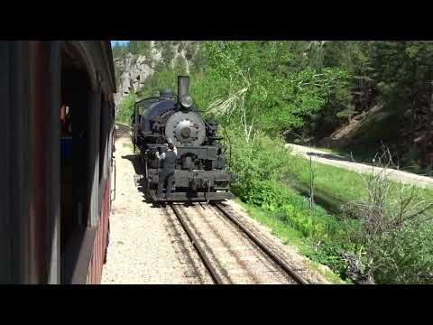 1880 Steam Train - Engine 108 Changing Ends at Keystone