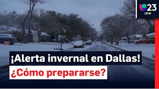 Tiempo invernal en Dallas - Fort Worth: cómo prepararse y evitar riesgos en casa y al conducir