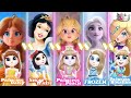 My Talking Angela 2 ALL Princess Peach VS Rosalina VS Elsa Vs SnowWhite VS Daisy