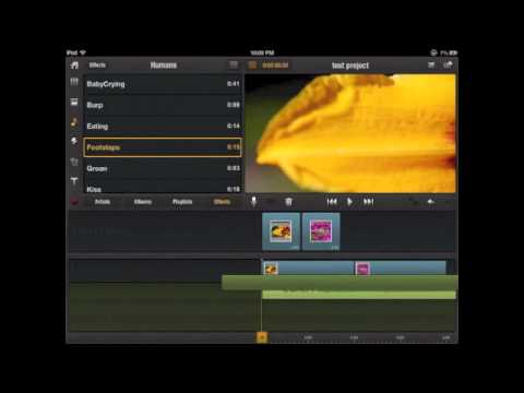Pinnacle Studio on iPad - Tutorial 5  - Inserting and adjusting audio