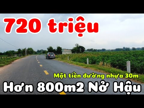 Bán đất đường nhựa 813,9m2 nở hậu có 215m2 thổ cư giá 720 triệu gần UBND xã Long Chữ Tây Ninh