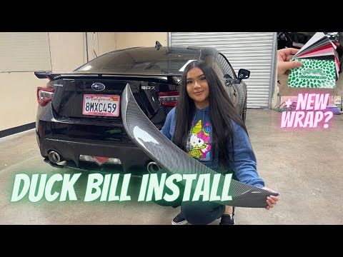BRZ DUCK BILL INSTALL +  EMBLEM OVERLAYS!!