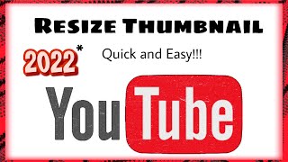 Resize YouTube Thumbnail for YouTube, Instagram, Facebook etc without software. Thumbnail too big