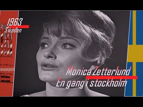 eurovision 1963 Sweden 🇸🇪 Monica Zetterlund - En gang i stockholm ᴴᴰ