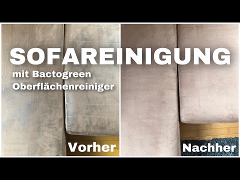 Sofareinigung mit BACTOGREEN | Tolles Vorher-Nachher