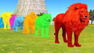 Cow Mammoth Elephant Gorilla Lion Hippo Guess The Right Key ESCAPE ROOM CHALLENGE Animals Cage Game