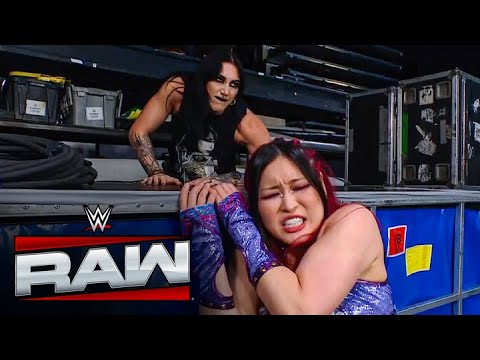 Rhea Ripley and IYO SKY brawl with Liv Morgan and Raquel Rodriguez backstage: Raw, Feb. 3, 2025