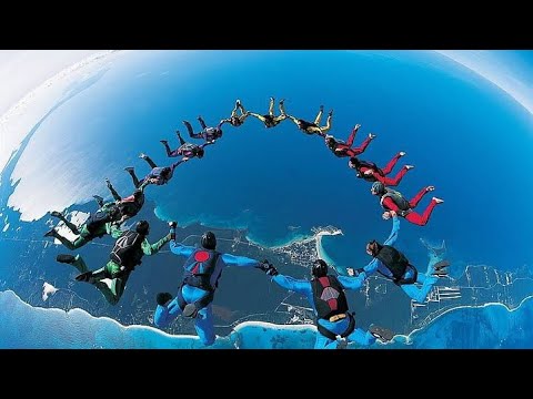 Group Skydiving 😱😱