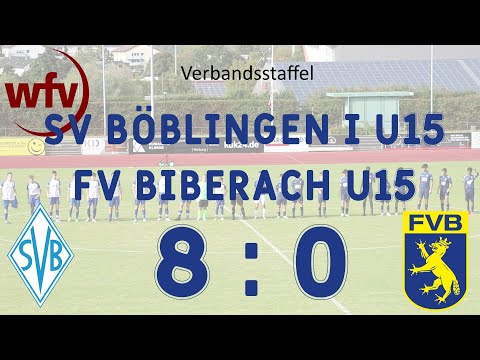 Debut in der C1 Verbandsstaffel: SV Böblingen I U15  vs. FV Biberach U15 | Halbzeit 1: 8:0