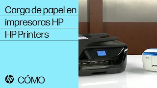 Carga de papel en impresoras HP