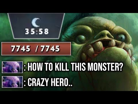 What a monster!! Unkillable Pudge 100% Raid Boss in 7.29d!!