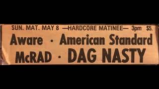 Dag Nasty - Live at CBGB, New York, NY - May 8th, 1988 (AUDIO)