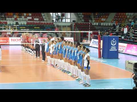Italy National Anthem | 2015 FIVB World Grand Prix | Italy - Belgium