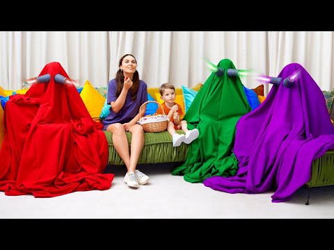 Kinder fangen gemeinsam Regenbogen Geister 🌈 Sammlung von Videos für Kinder | Vania Mania DE