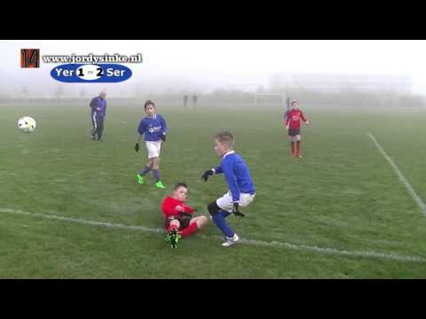 Voetbal Yerseke E1 - Serooskerke E1  23 januari 2016