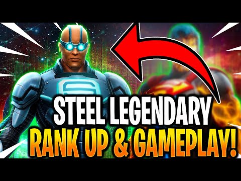 *NEW* STEEL LEGENDARY RANK UP & GAMEPLAY! - DC Legends