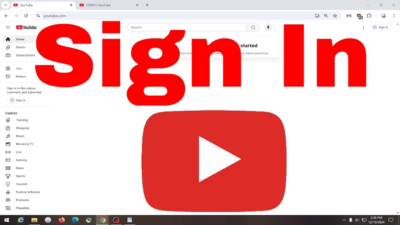 How To Sign Into YouTube Account [Tutorial]