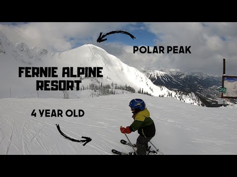 Fernie Alpine Resort - Polar Peak Skiied By A 4 Year Old