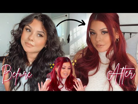 HOW TO: Go from BLACK BOX DYE to RED at home (NO...