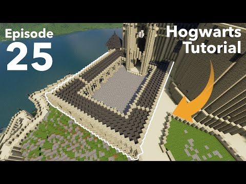 How to build Hogwarts in Minecraft - Episode 25 - Viaduct Courtyard