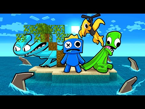 Cartoon Crab | Minecraft - SURVIVAL ISLAND RAINBOW FRIENDS 2! (Minecraft)