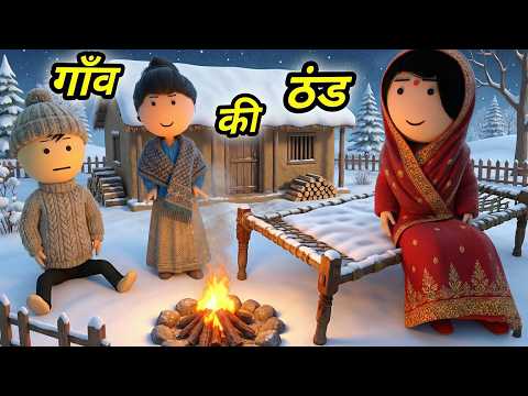 JOKE OF - GAON KI THAND ( गाँव की ठंड ) - Comedy time toons