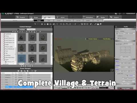 A Demonstration of the new Medieval Houses Worldbuilder Set by Zafari, Ported to iClone by Bigboss