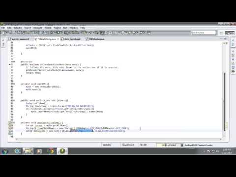 Android: Populating a ListView from the SQLite Database