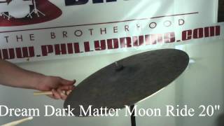 Video thumbnail for New Dream Dark Matter Moon Ride 20" Cymbal by Philly Drums Imc