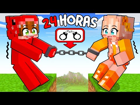 24 HORAS ESPOSADO con mi ENAMORADA en Minecraft!