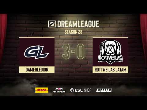 LIVE: Rottweilas Latam vs GamerLegion - DreamLeague Season 28 Closed Qualifiers NA