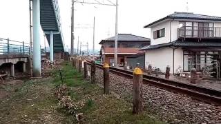 【飯坂線1000系】泉駅到着前！
