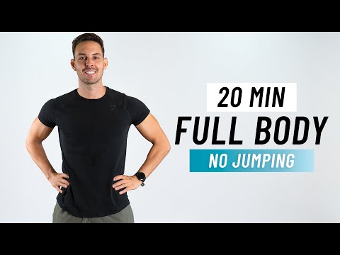 20 MIN FULL BODY HIIT (No Jumping + No Equipment)
