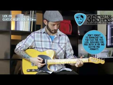 Lick 275/365 - Classic Blues Lick in C#m | 365 Guitar Licks Project