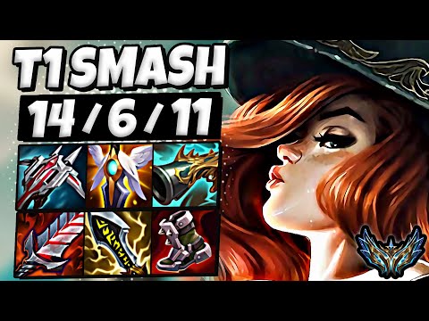 T1 Smash Miss Fortune vs Aphelios [ ADC ] Patch 25.18 Korea Challenger