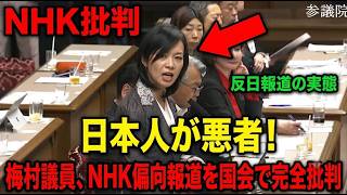 【※参政党 梅村みずほ議員】※削除される前に見てください…「日本人が悪者！」NHKの反日＆偏向報道の黒幕がついに炙り出されました…梅村議員が徹底批判【高市早苗　自民党　外国人問題　辺野古】