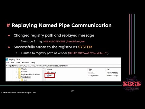 38C3 - Der Schlüssel zur COMpromittierung: Local Privilege Escalation Schwachstellen in AV/EDRs