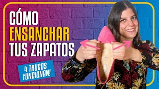 AGRANDAR ZAPATOS 😍 4 TRUCOS de Cómo ensanchar Zapatos de Piel BIEN EXPLICADO!!!