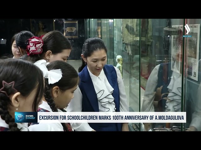 Excursion for schoolchildren marks 100th anniversary of Aliya Moldagulova