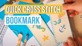 4 Easy Steps to Make Your Own Cross Stitched Bookmark!