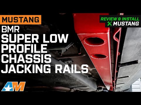 2015-2022 Mustang BMR Super Low Profile Chassis Jacking Rails; Red Review & Install