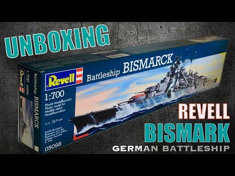Revell – mūšio laivas Bismarkas, 1/700, 05098 video