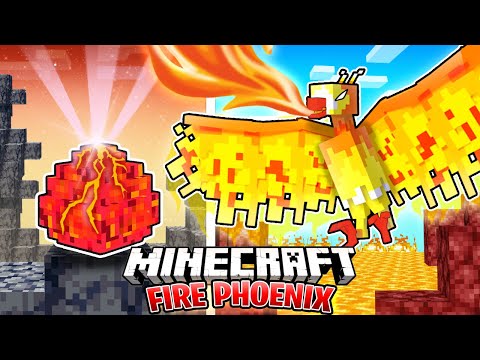 I Survived 100 Days as a FIRE PHOENIX in HARDCORE Minecraft!