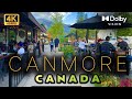 4K Canmore Alberta Walking Tour Canada Walk Tour Snowfall Canmore Banff Alberta