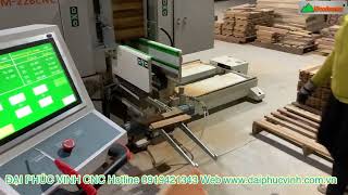 MÁY PHAY MỘNG 2 Đầu 6 Trục dao cao tốc Làm Mộng thẳng cho Giường  tầng - Nôi - Cũi…