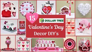 15 Dollar Tree VALENTINE'S DAY DECOR DIYs | Gnomes and Hearts Valentine Home Mini Decor DIY
