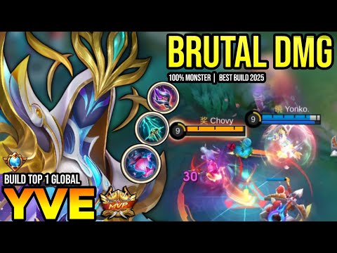 YVE BEST BUILD 2025 | BUILD TOP 1 GLOBAL YVE GAMEPLAY | MOBILE LEGENDS✓